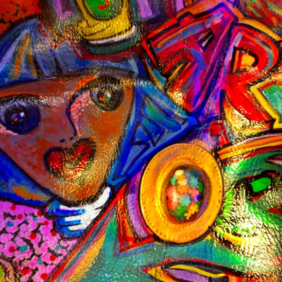 Phuckculture Custom Leather Trashion Purse 👜 Punk - Picture 1 of 3